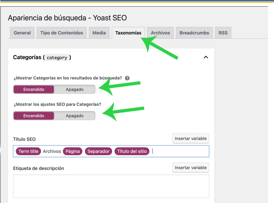 ConfiguracionTaxonomias